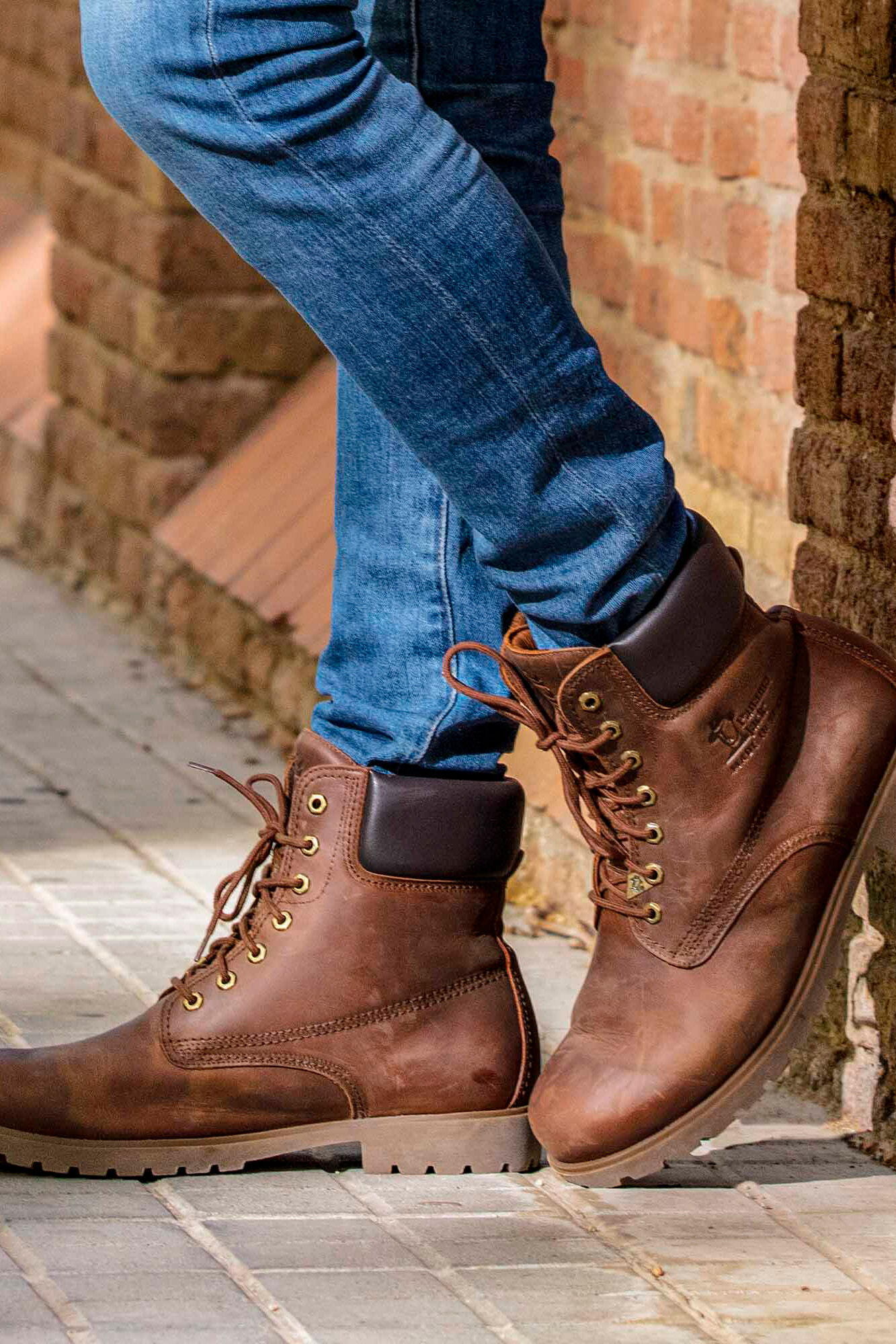 Panama Jack Bota de homem em pele napa