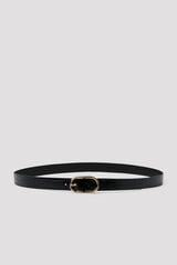 Cortefiel Animal print basic belt Black