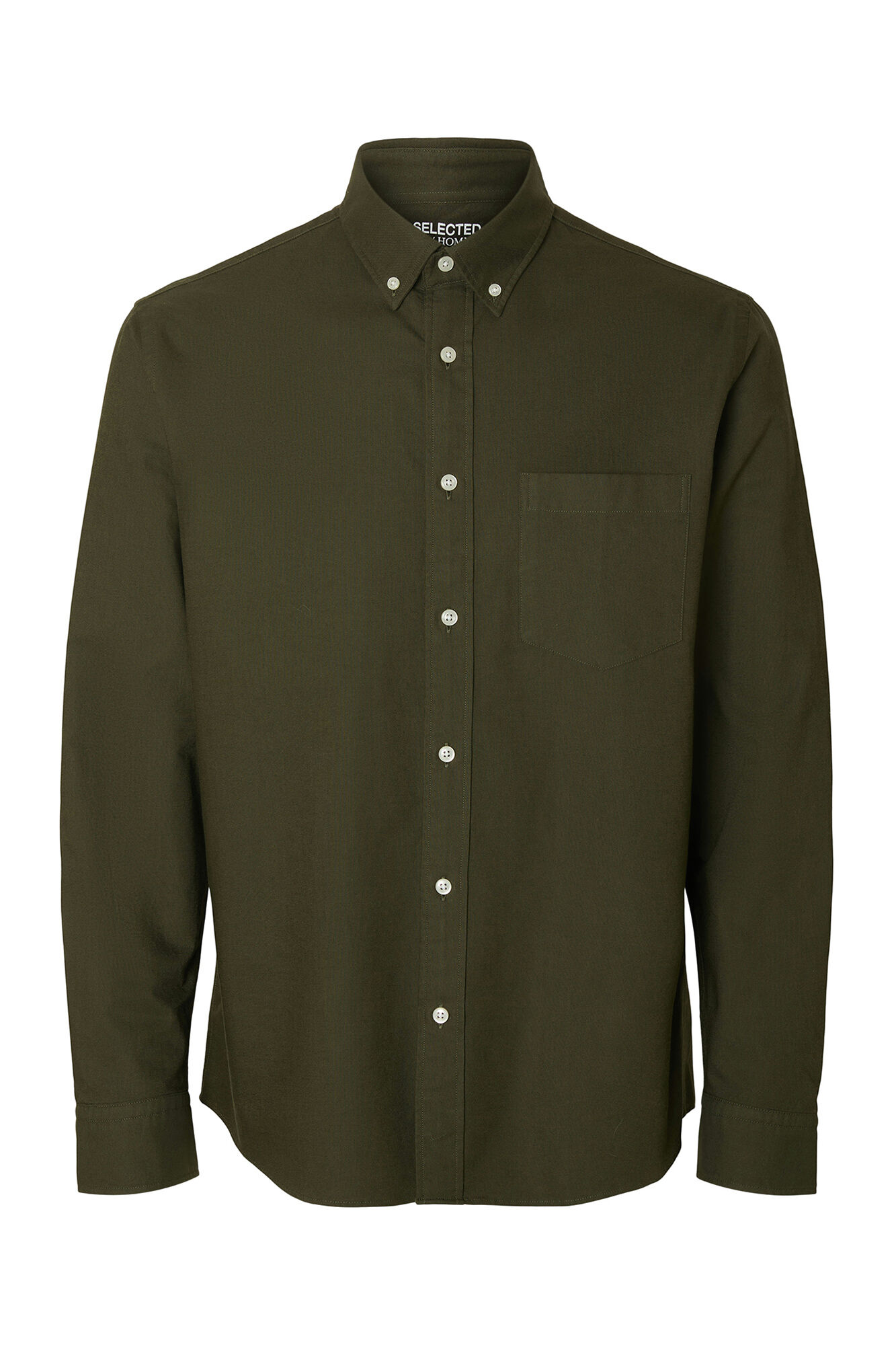 Selected Regular Fit Oxford Shirt  Green