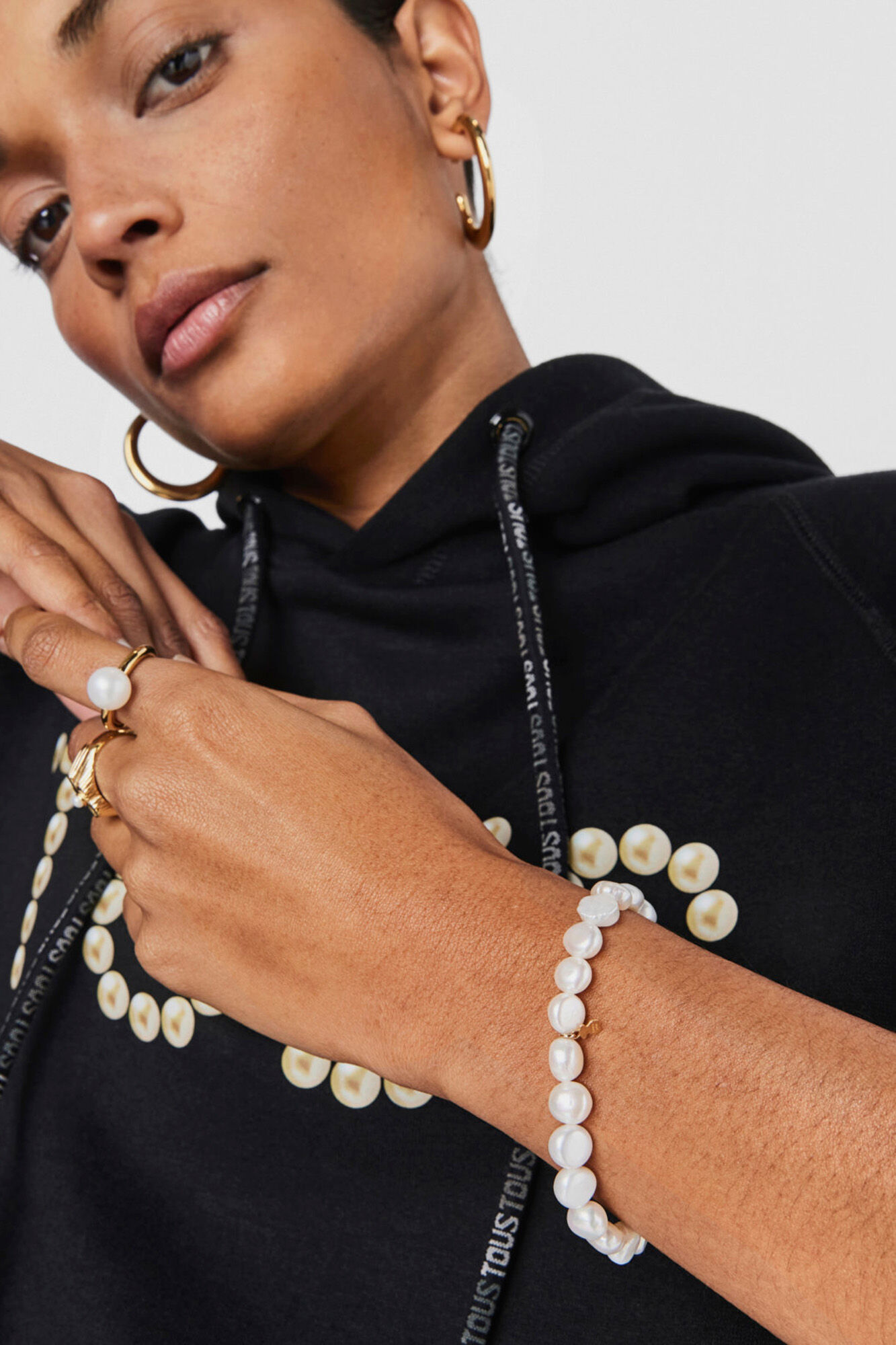 Tous Sweet Dolls gold bracelet with cultured pearls