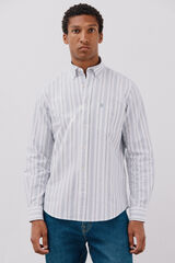 Cortefiel Camisa oxford riscas Azul