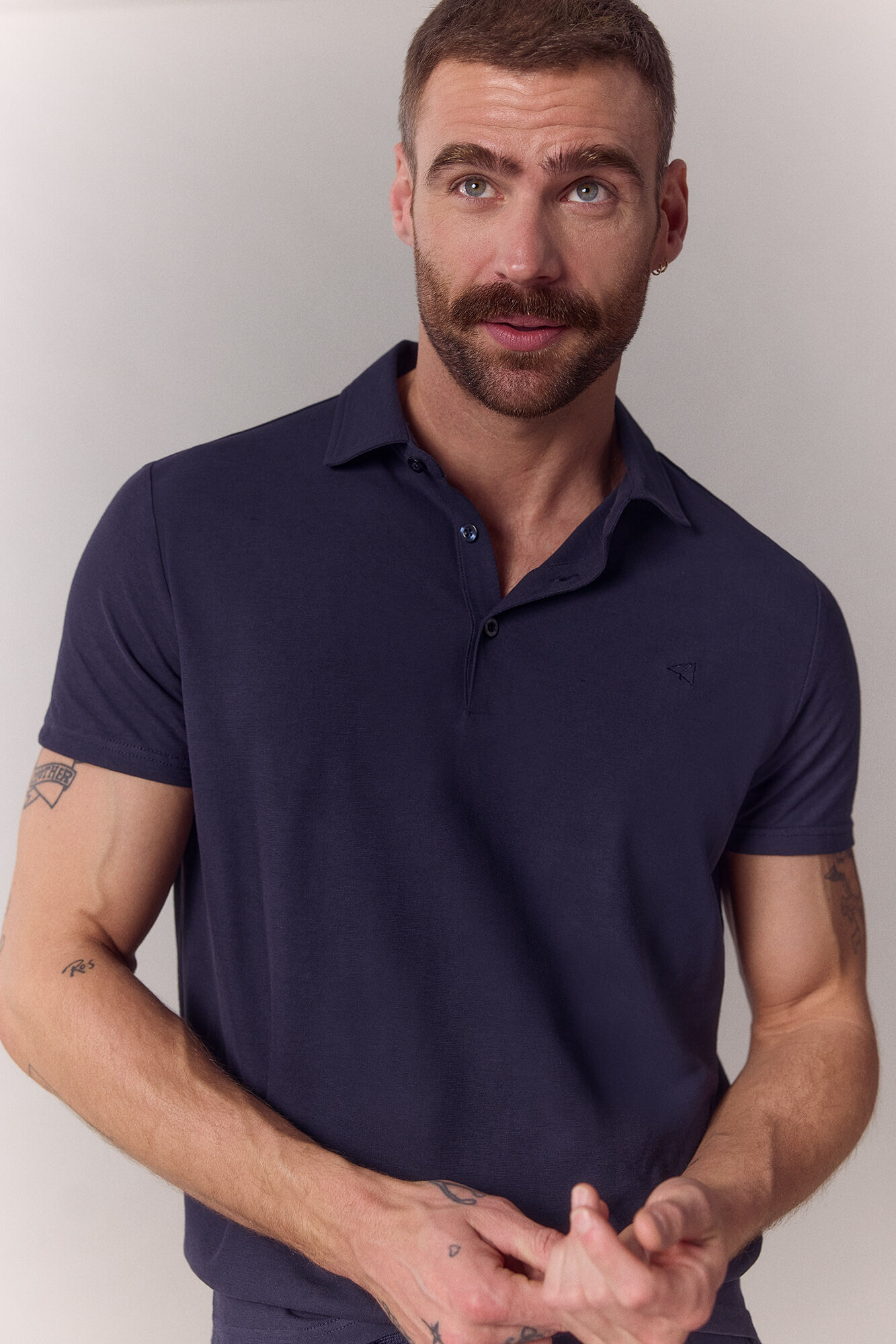 OOTO Refined polo shirt Navy