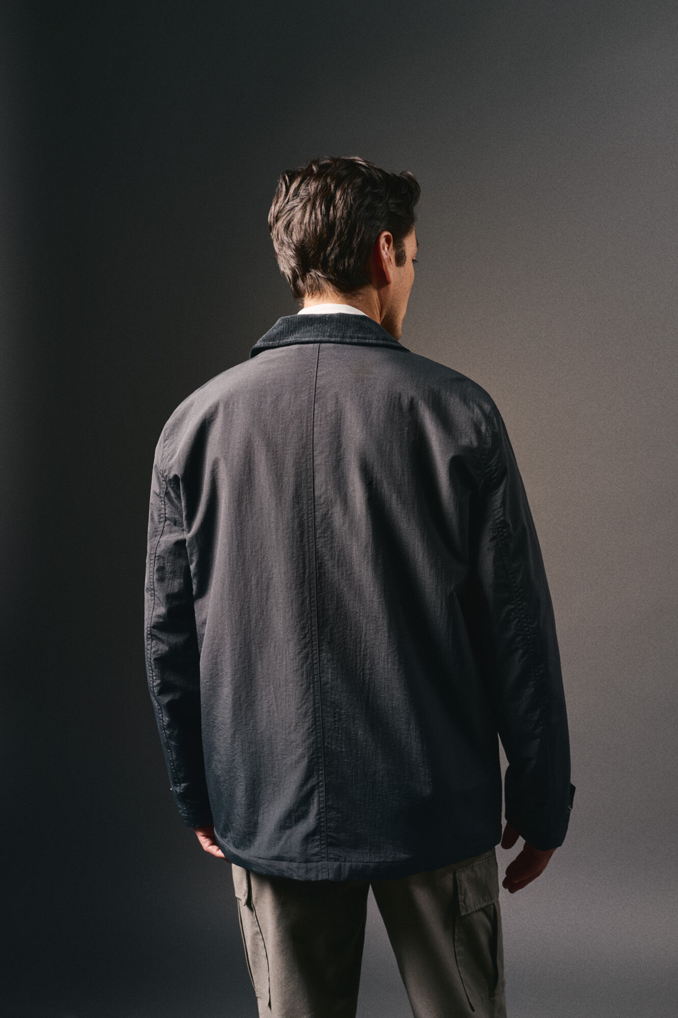 OOTO Jaqueta de campo com quatro bolsos Azul