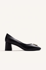 Gioseppo Zapatos tac&oacute;n piel joya Negro