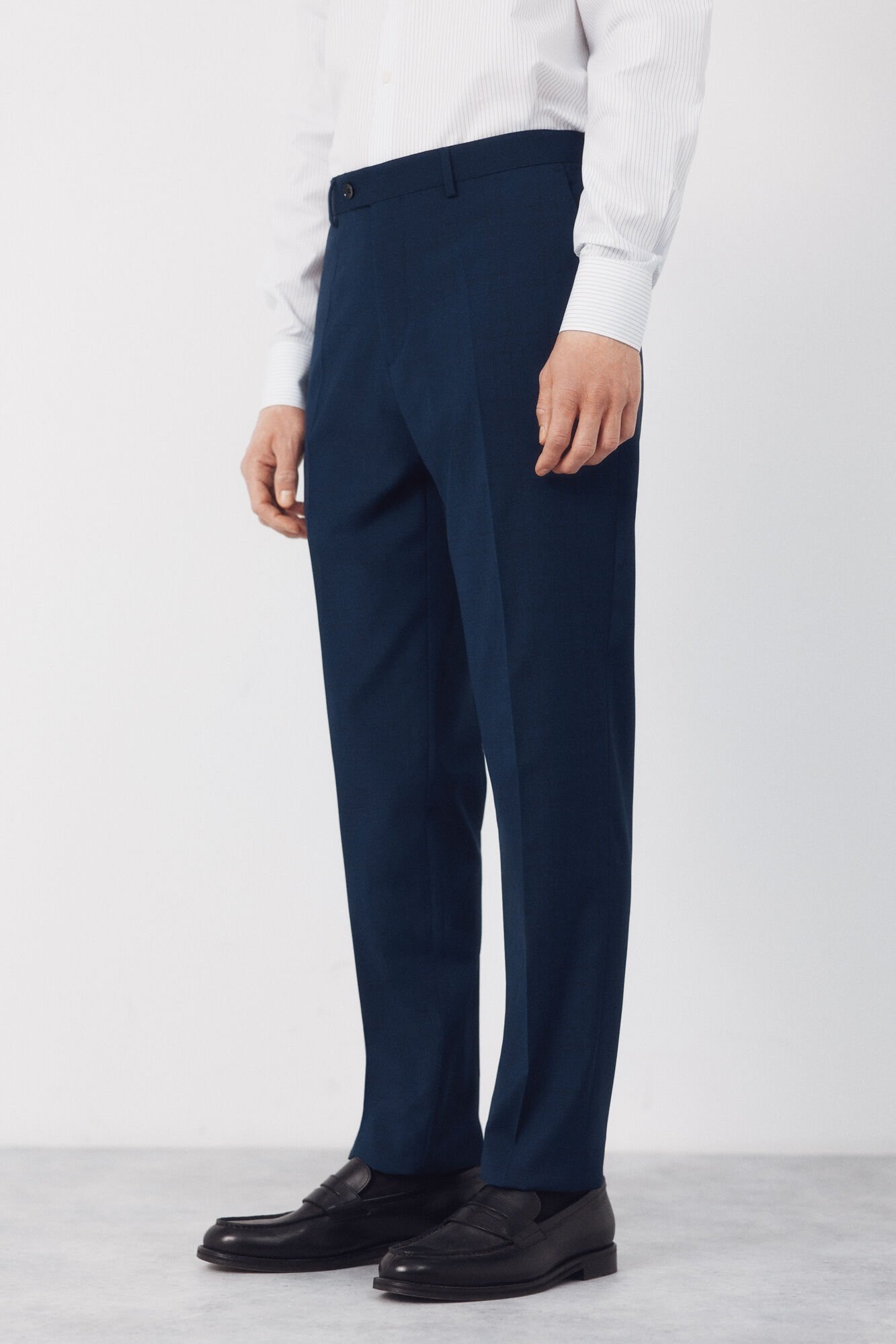 Cortefiel Cal&ccedil;as xadrez azul vibrante Azul