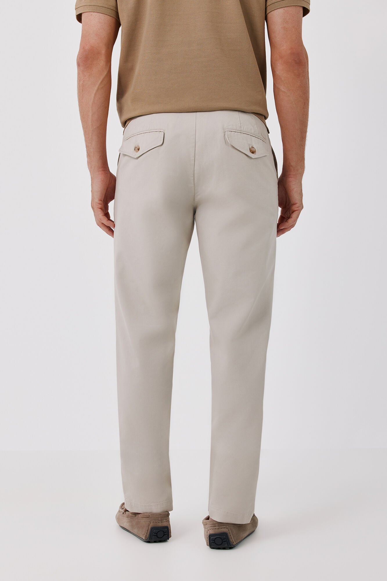 Cortefiel Comfort slim chinos Beige
