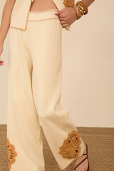 Meisie Jersey-knit trousers Beige