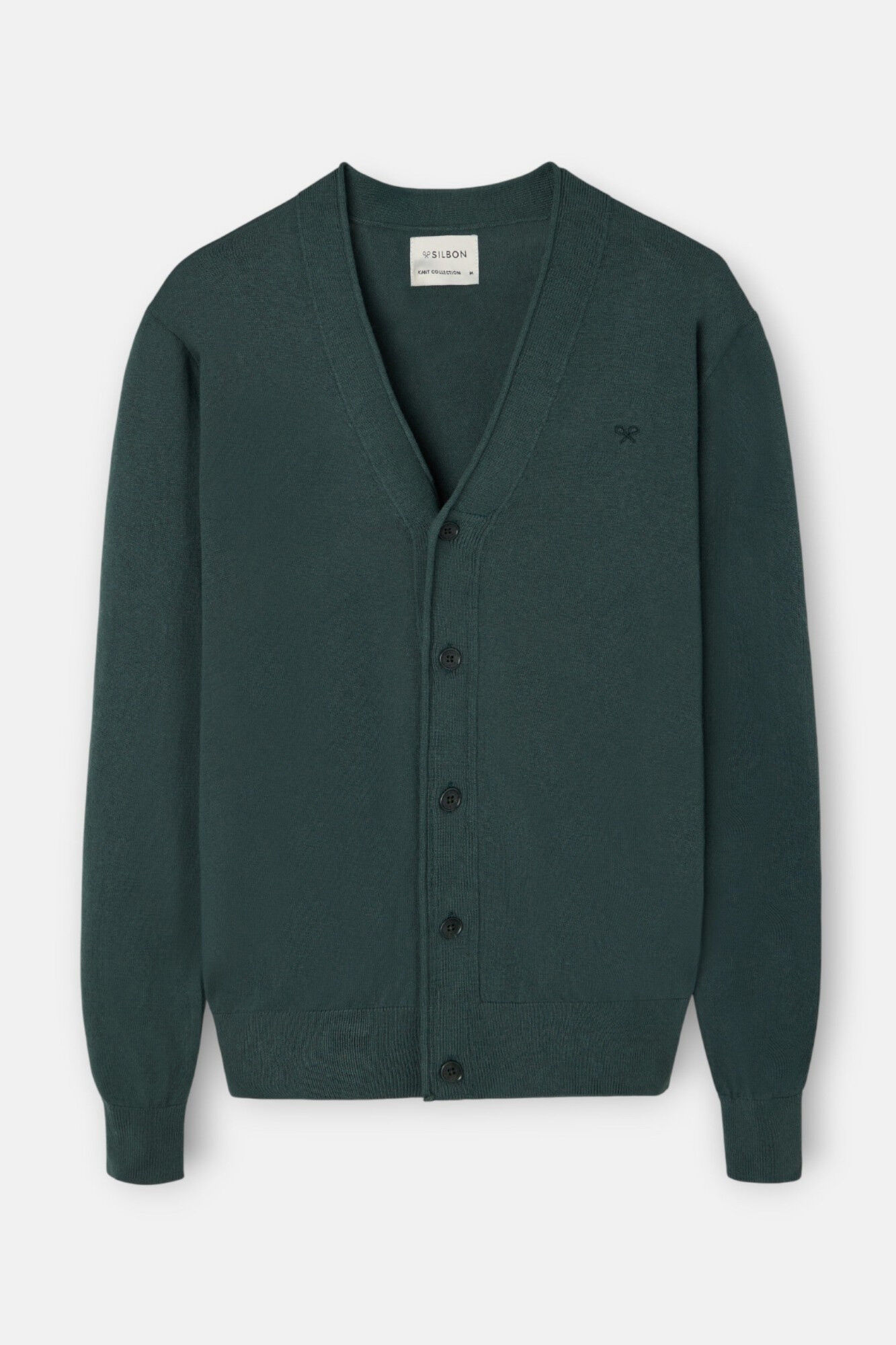 Silbon Casaco de malha cl&aacute;ssico Verde