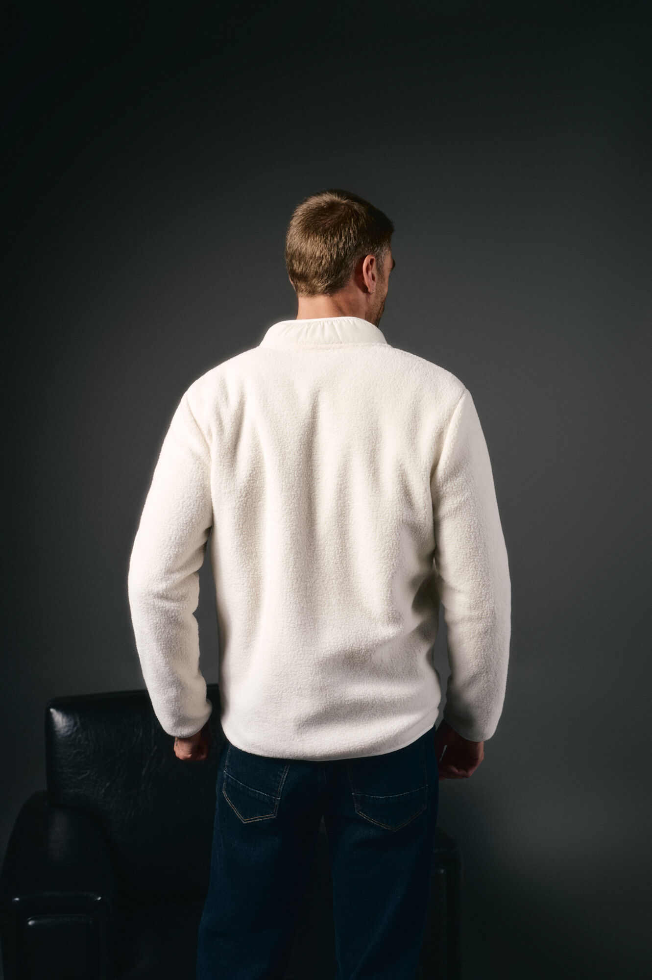 OOTO C&aacute;rdigan tejido sherpa Marfil