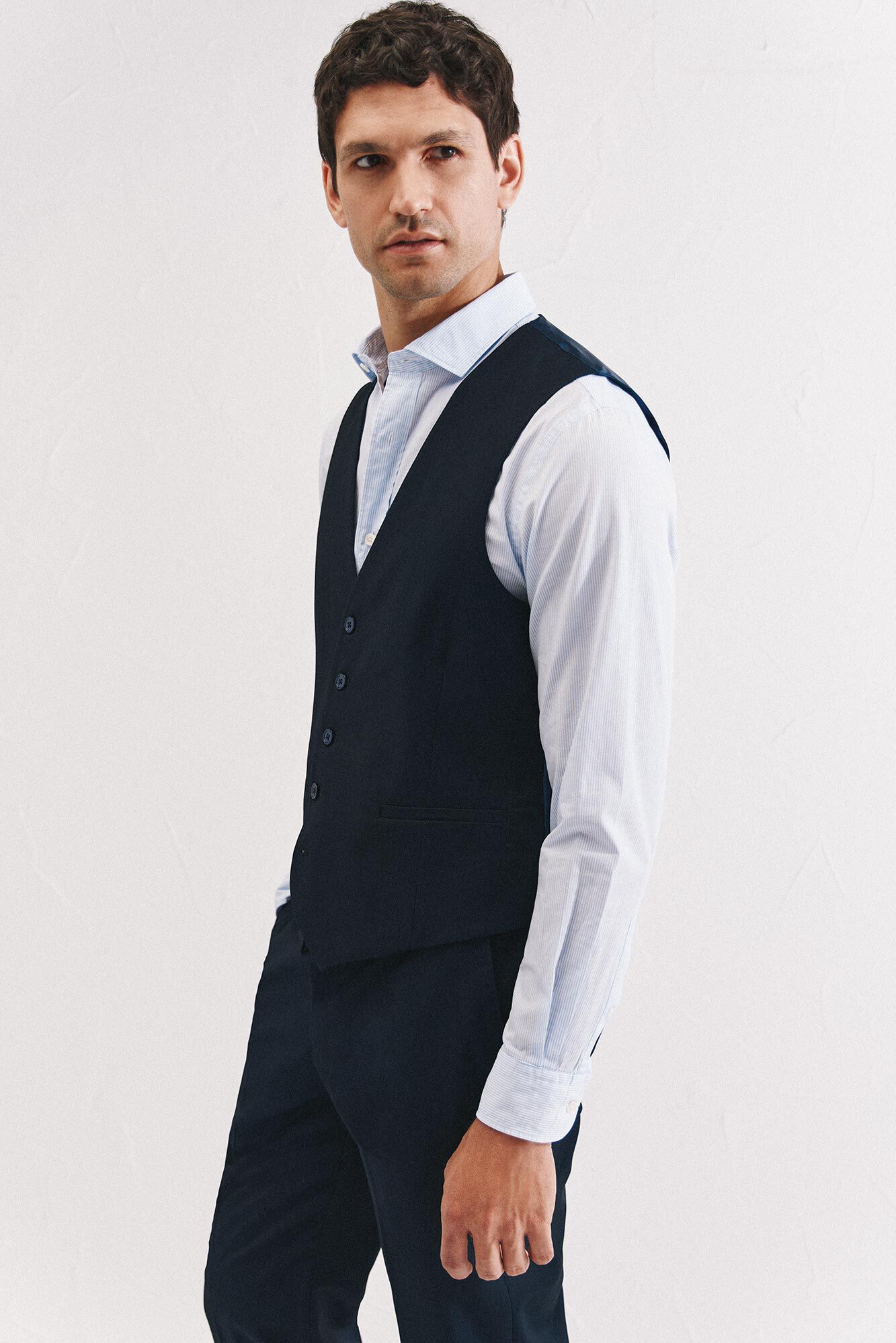Cortefiel Structured vest series xxi Navy