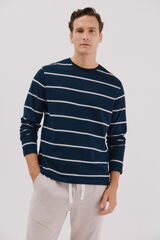 Cortefiel Jersey-knit pyjama set Navy