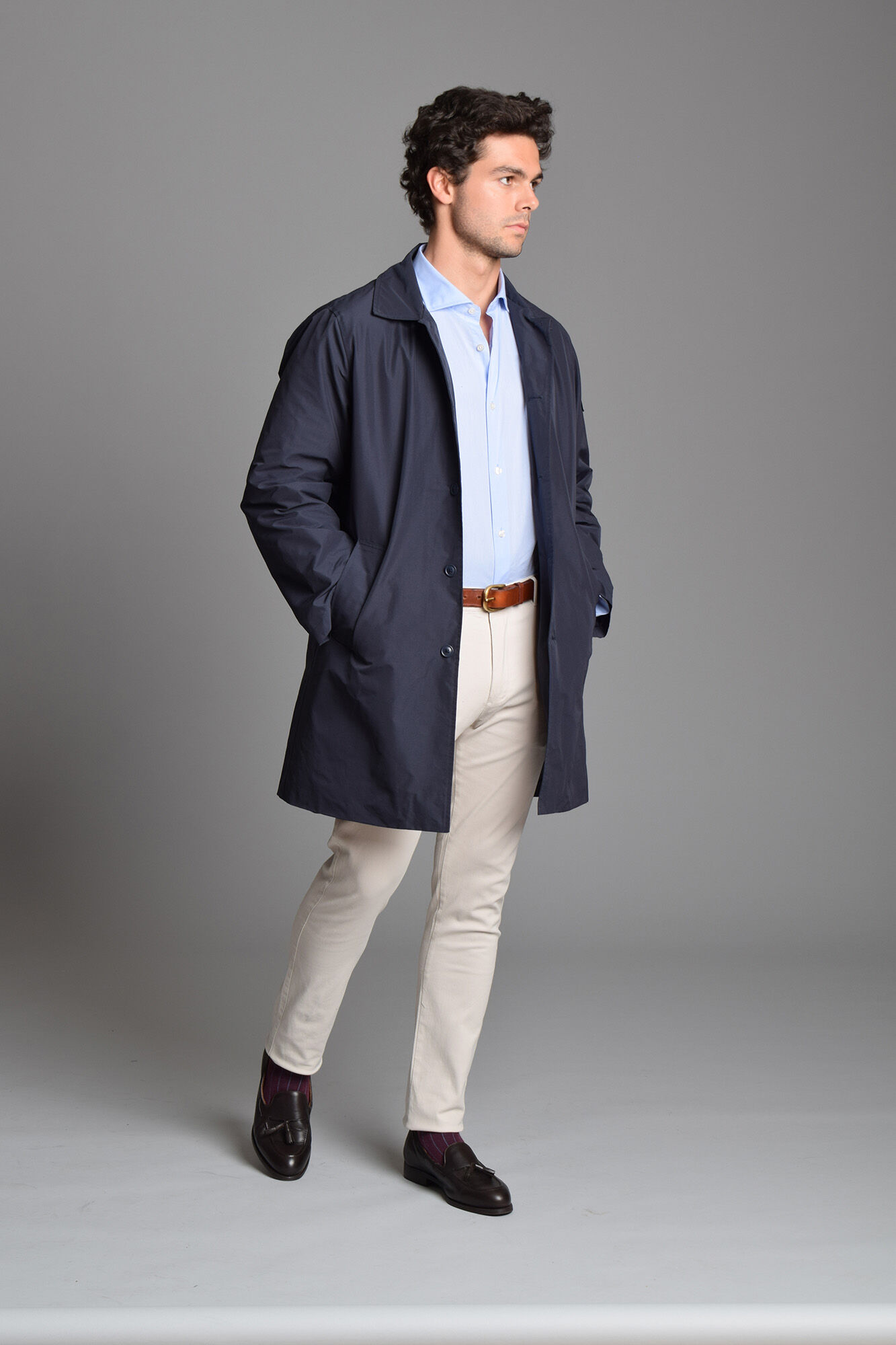 Cloking Gabardina Azul marino