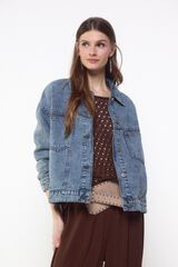 Slowlove Cazadora denim trucker Azul