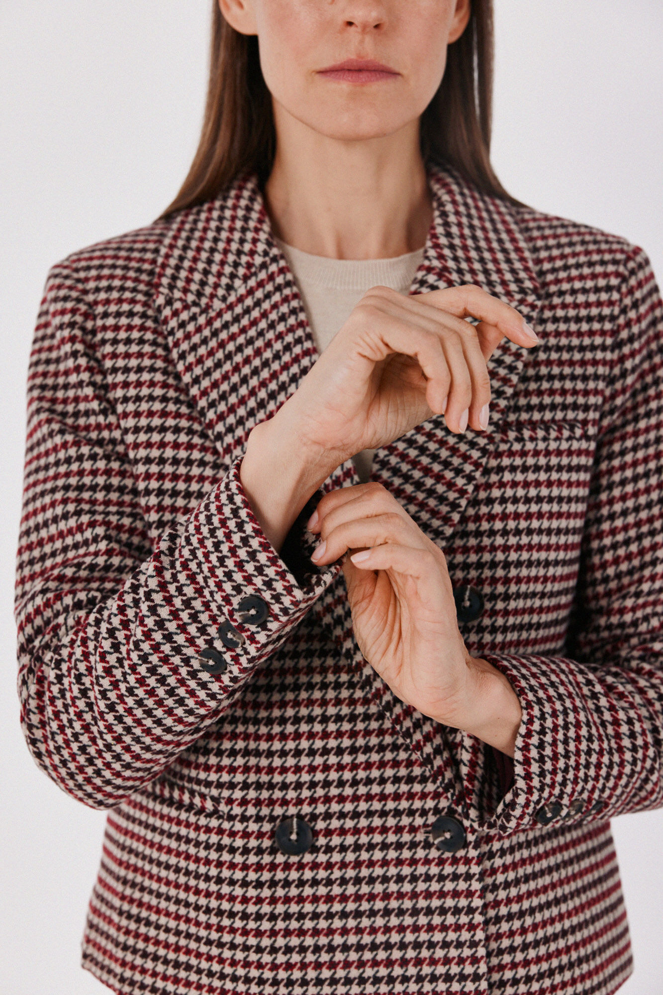 Cortefiel Short blazer Maroon