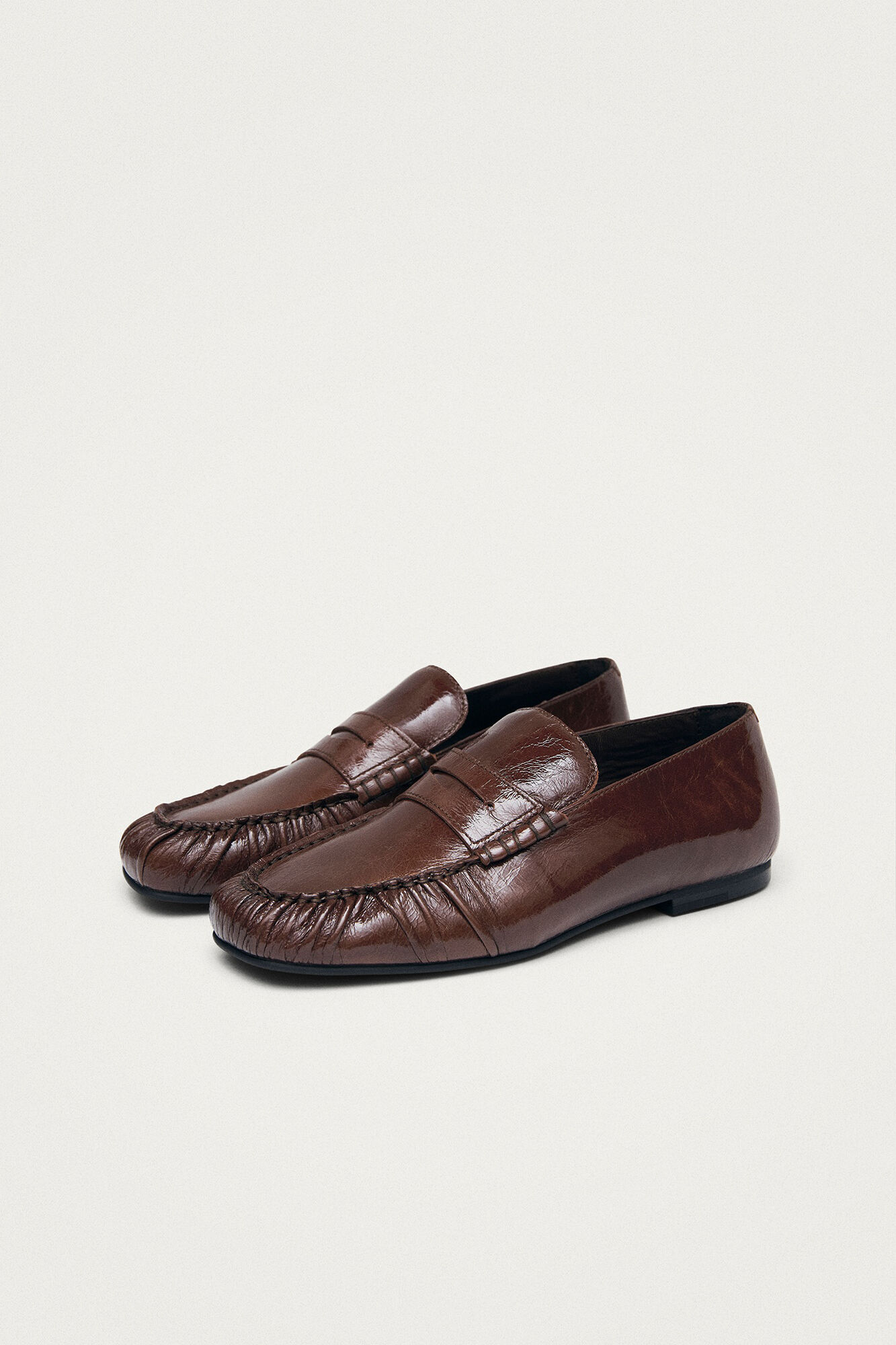 Alohas Mocassins em couro Aven Patent