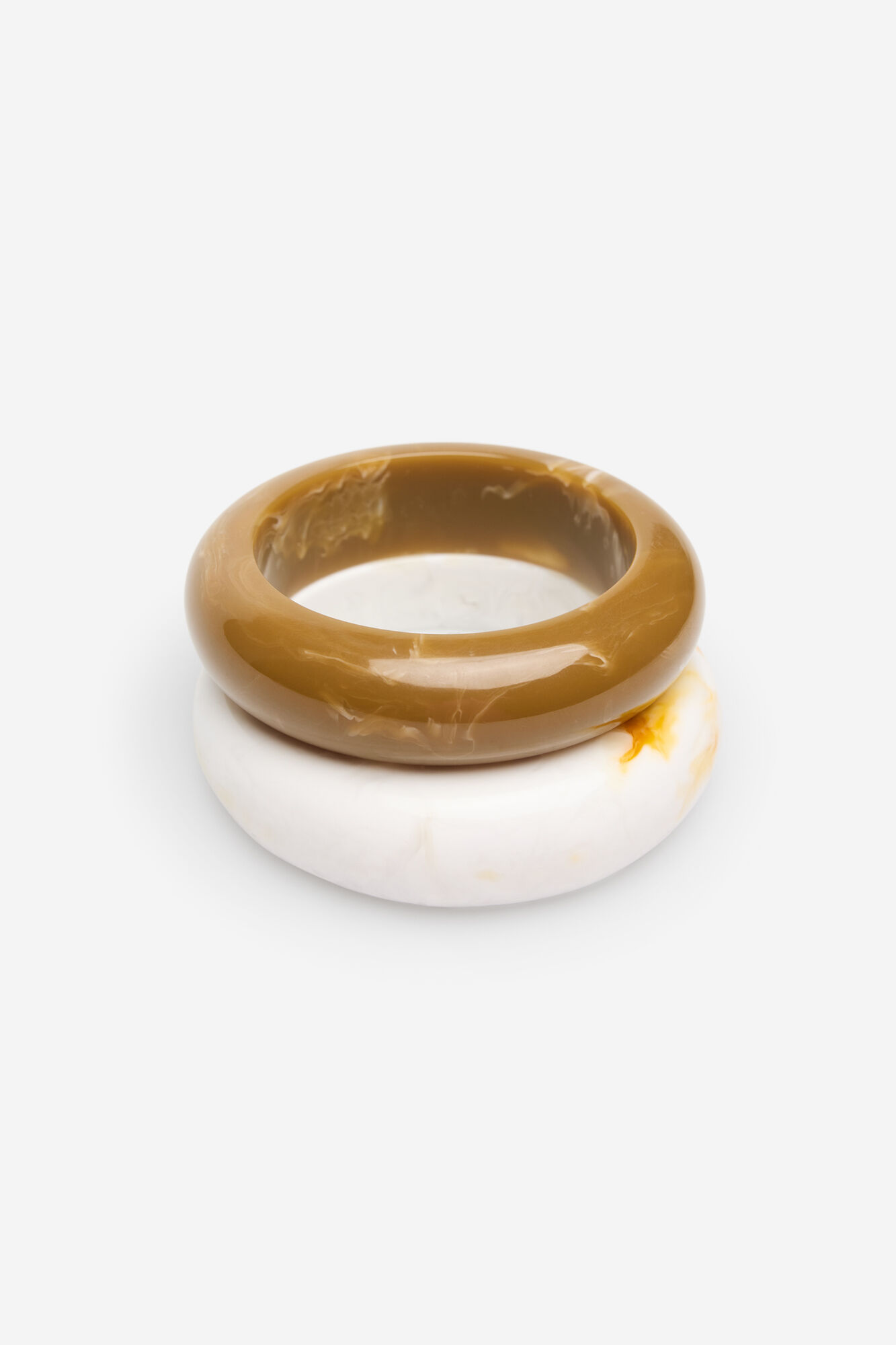 Cortefiel Resin bracelets Printed brown