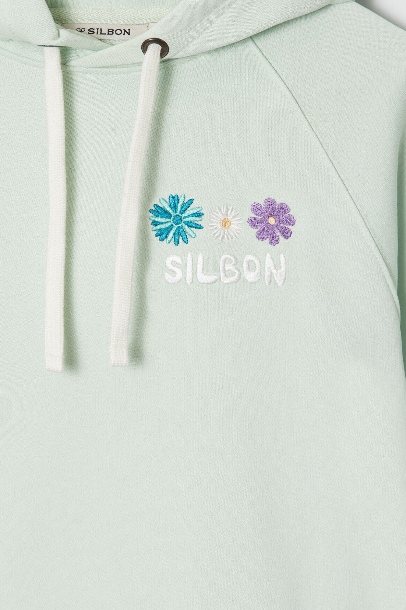 Silbon Sudadera woman silbon flores Verde