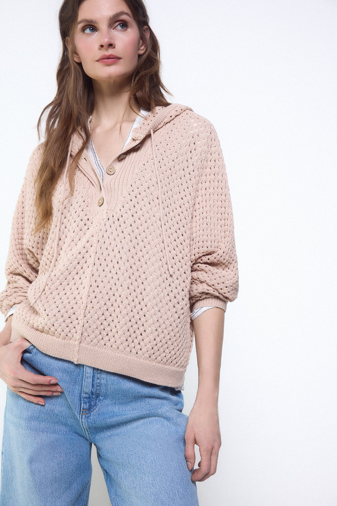 Slowlove Jersey calado capucha Arena