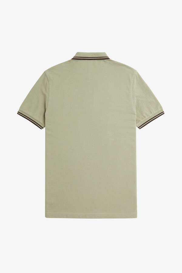 Cortefiel Short-sleeved polo shirt Beige