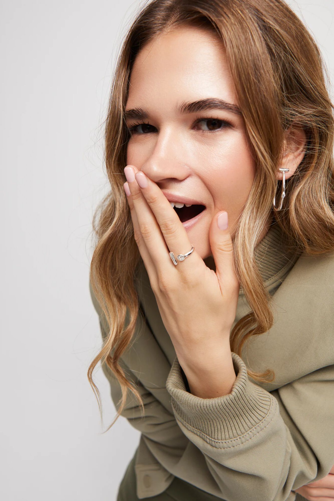 UNOde50 Anillo topacio ba&ntilde;o plata