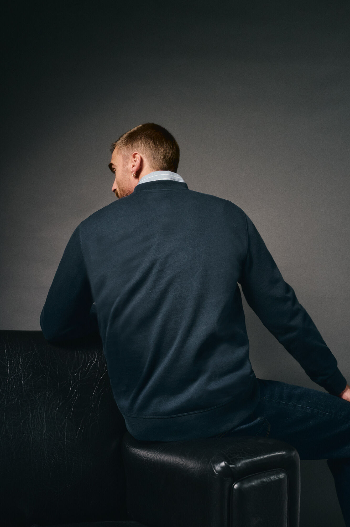 OOTO Sudadera caja logo Azul marino