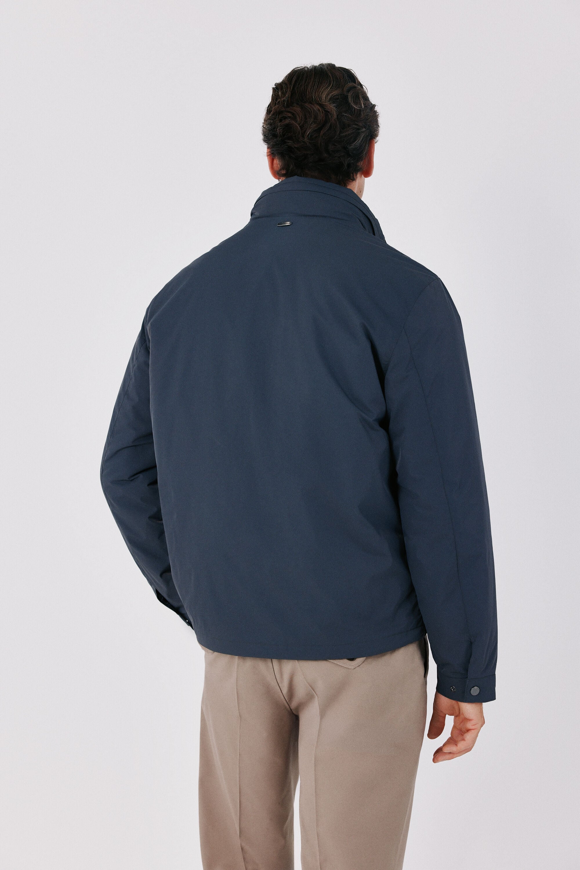 Cortefiel 4-pocket technical jacket Dark grey