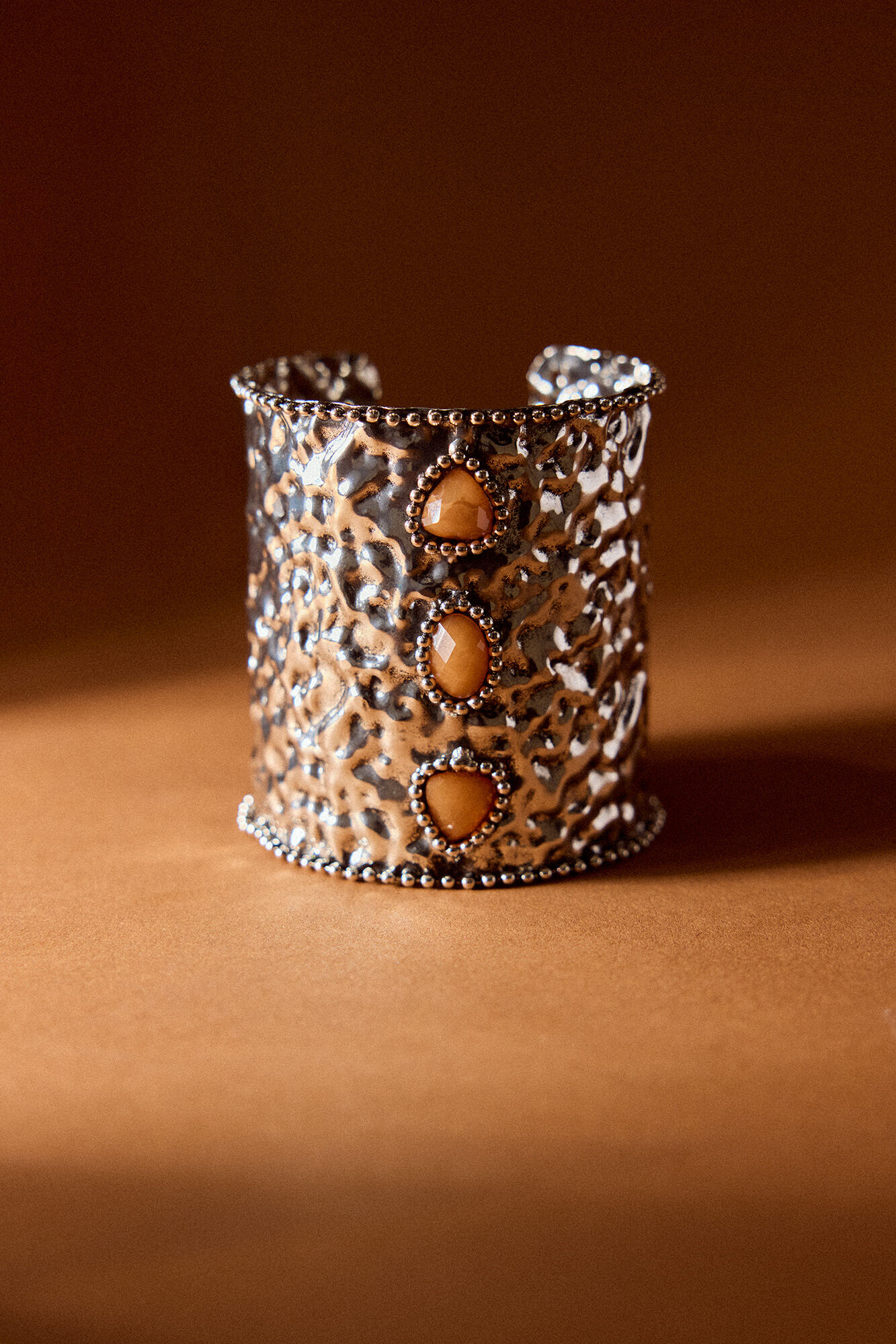 Slowlove Brazalete piedra Gris