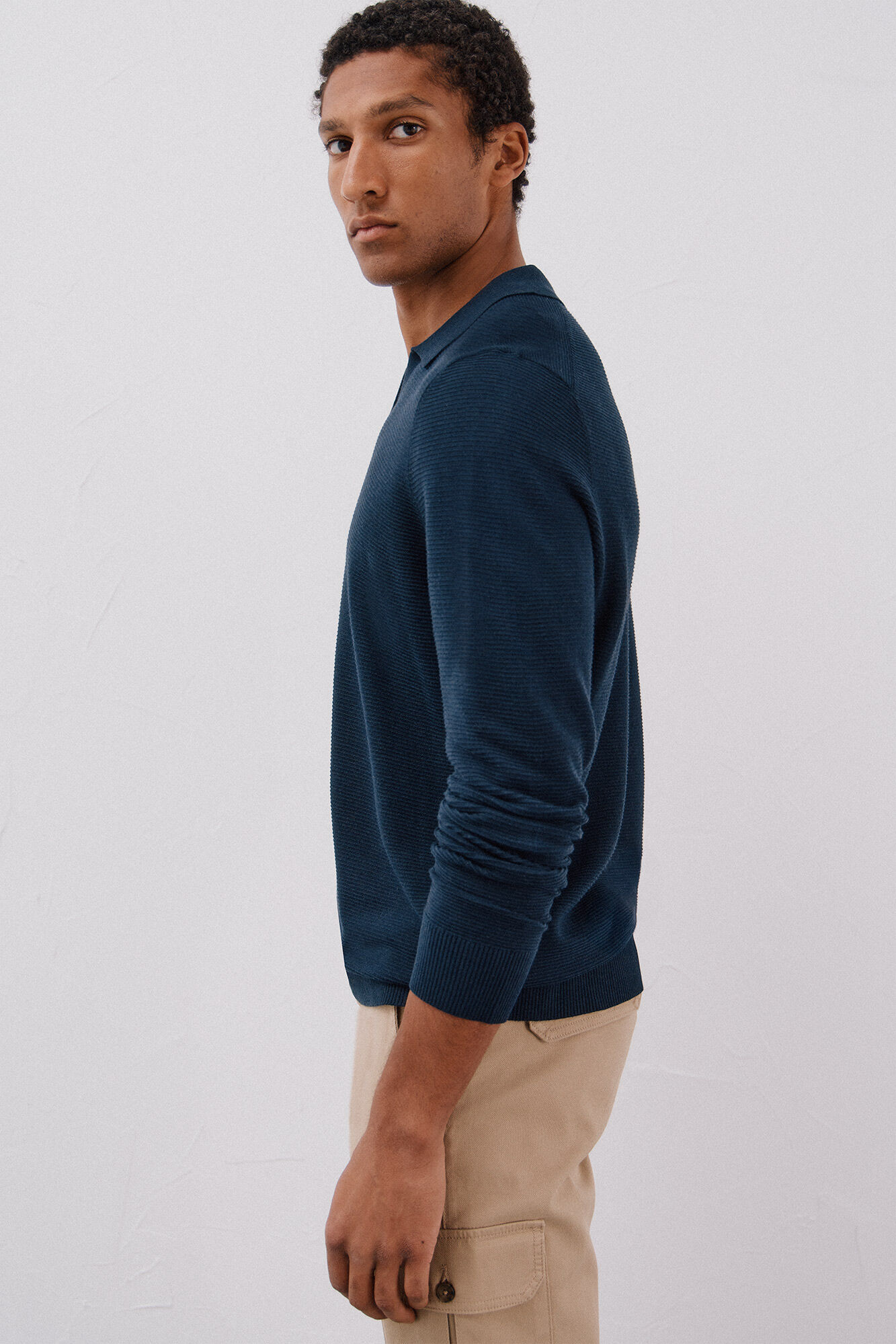 Cortefiel Fine knit jumper Navy