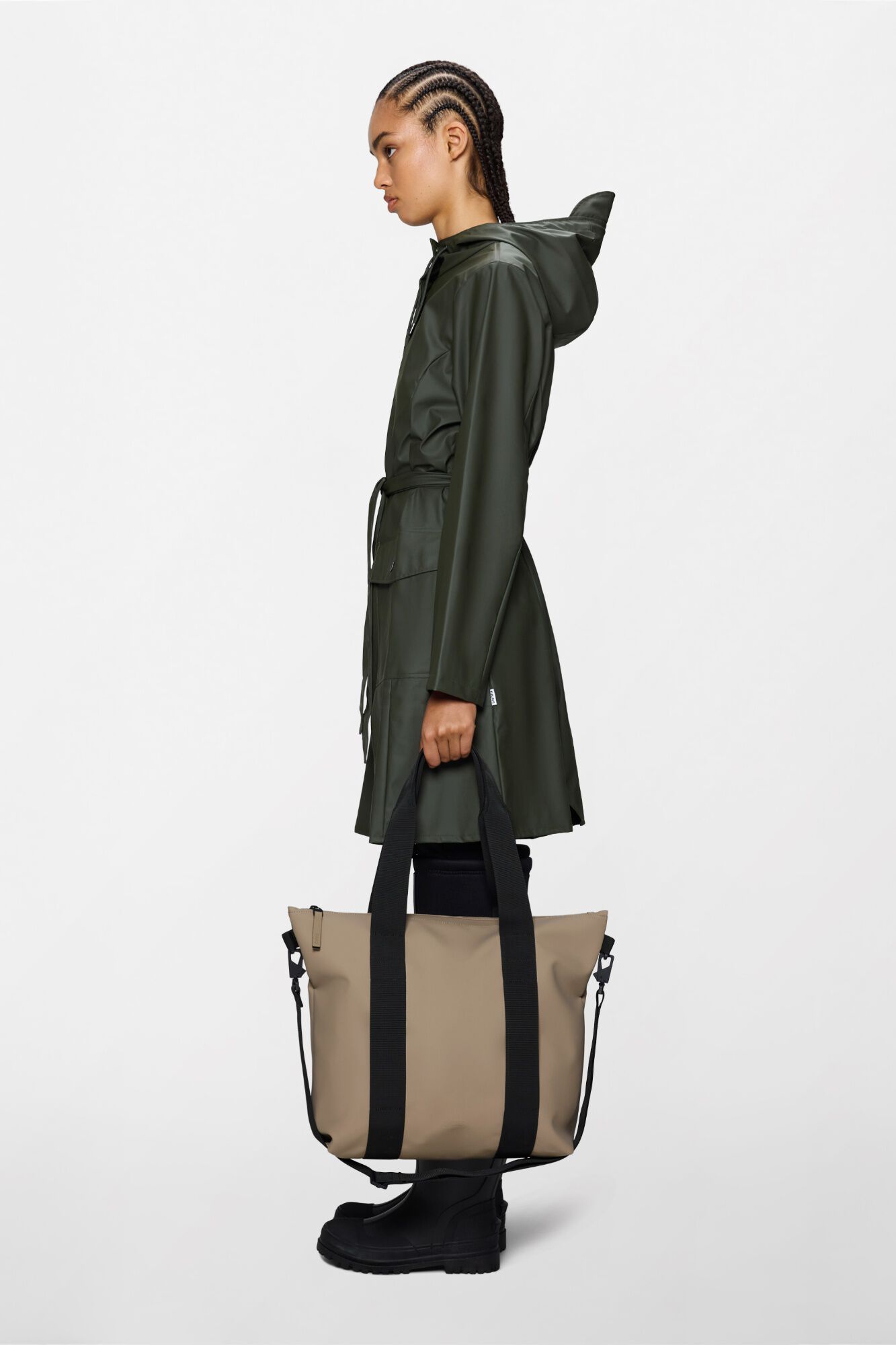Rains Mala tote bag imperme&aacute;vel Tostado