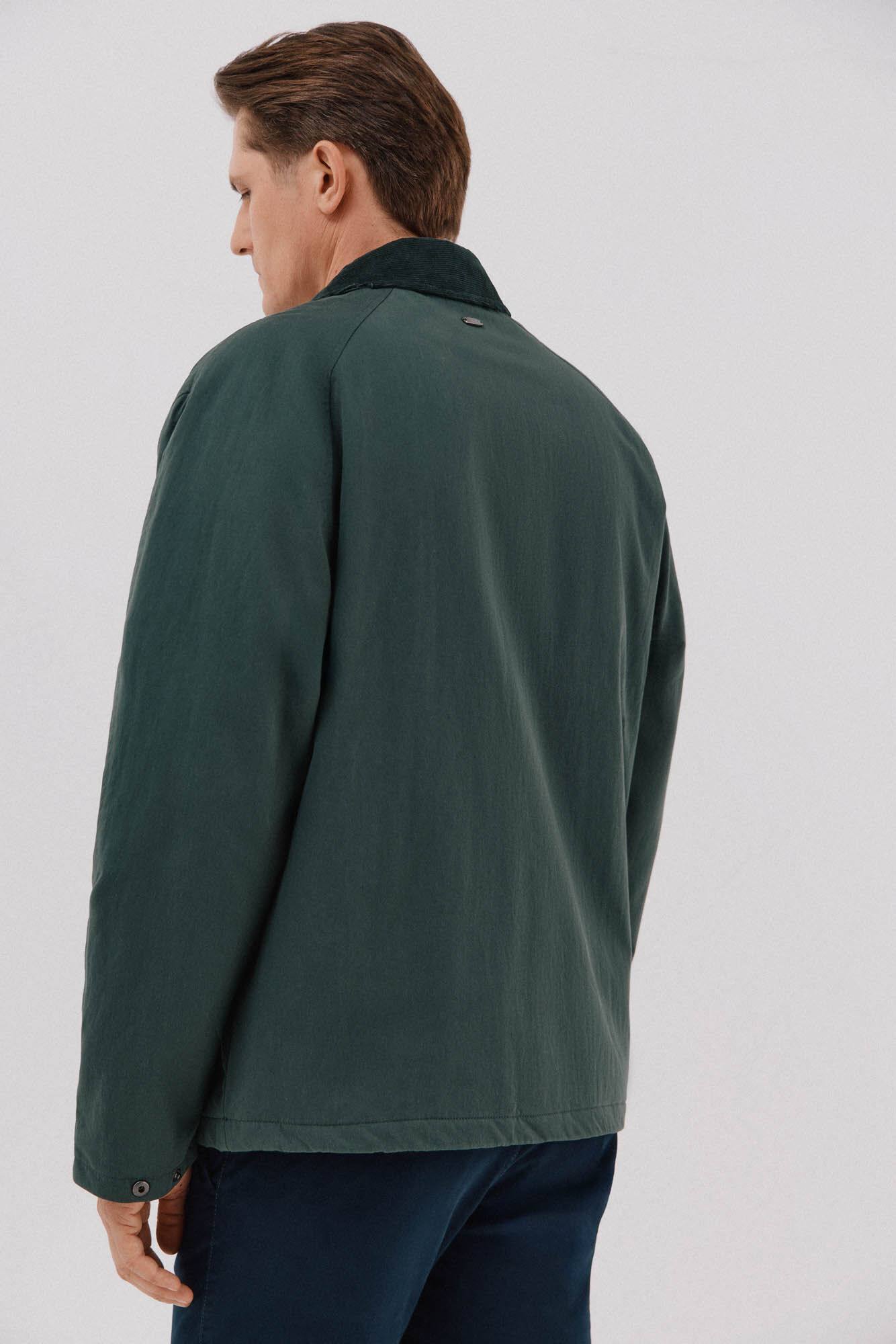 Cortefiel Jacket with combined neck Dark green