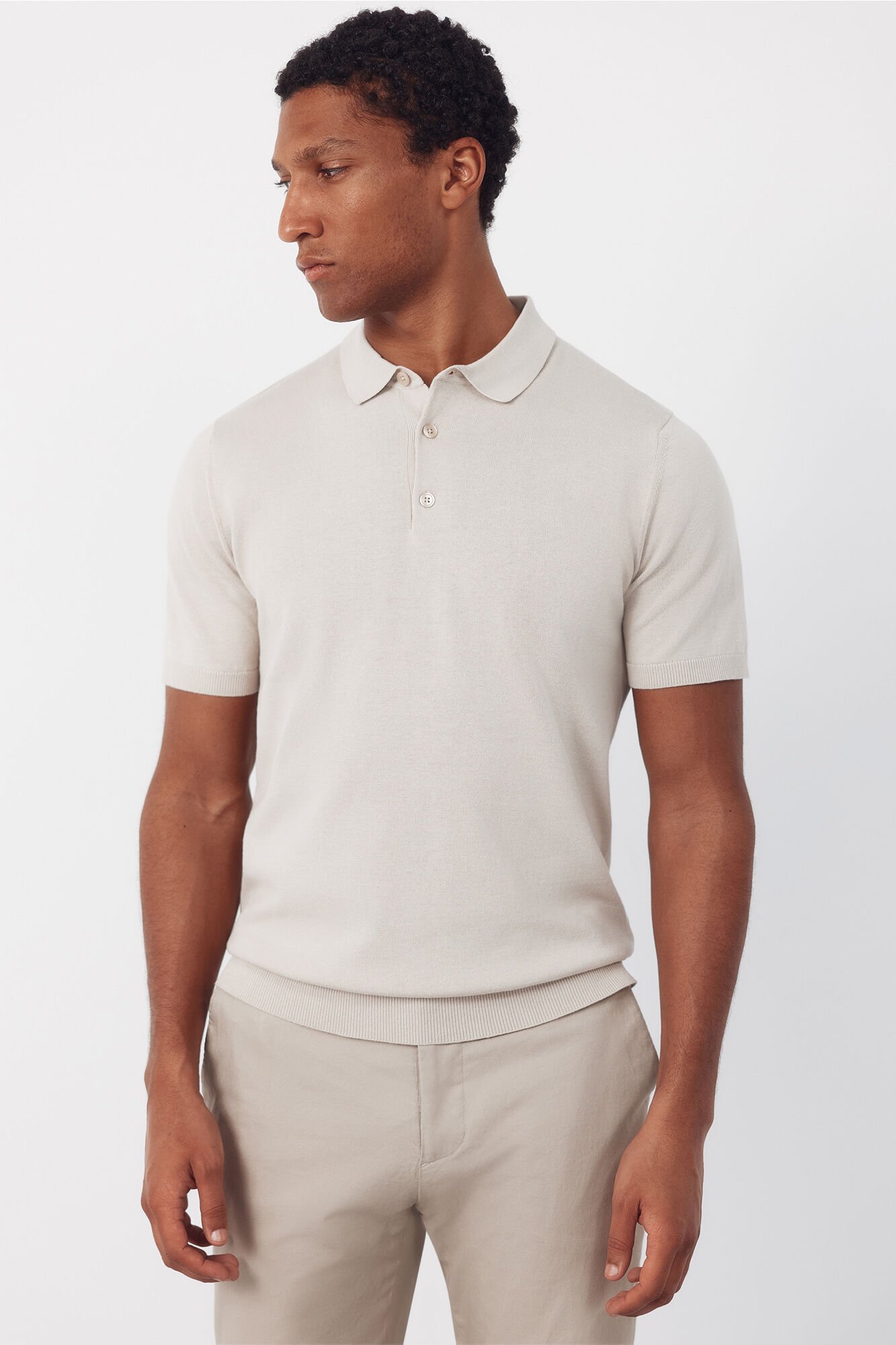 Cortefiel Basic short sleeve polo shirt