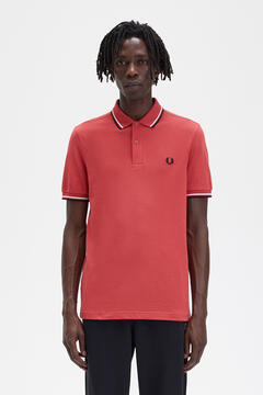 Cortefiel Twin tipped Fred Perry polo shirt Red