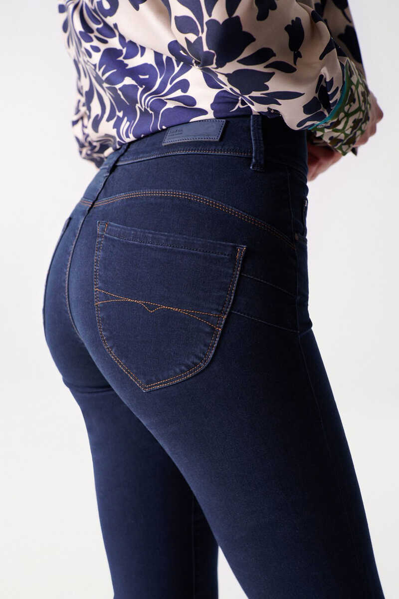 Cortefiel Secret push-in bootcut jeans Blue