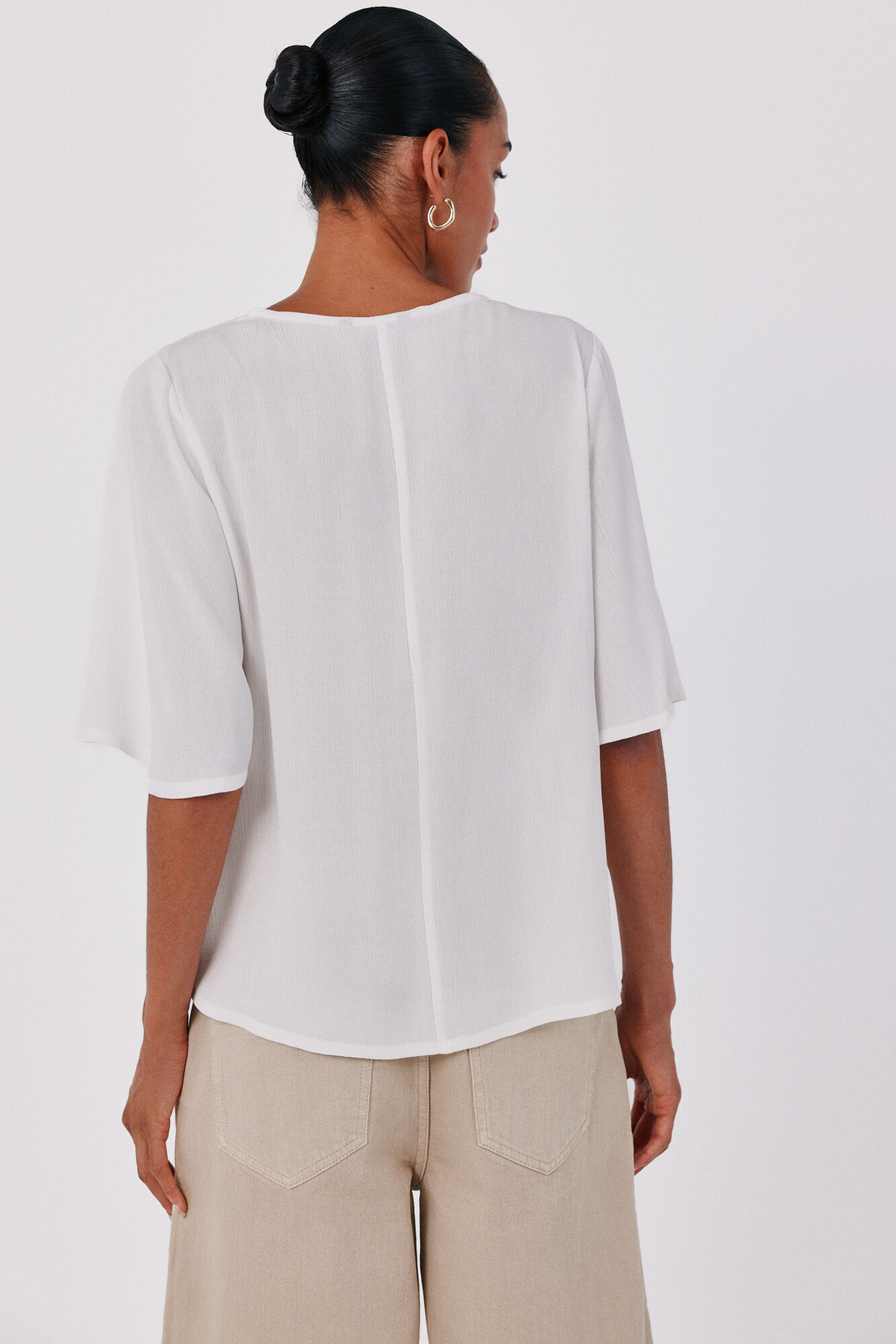 Cortefiel Blusa de renda