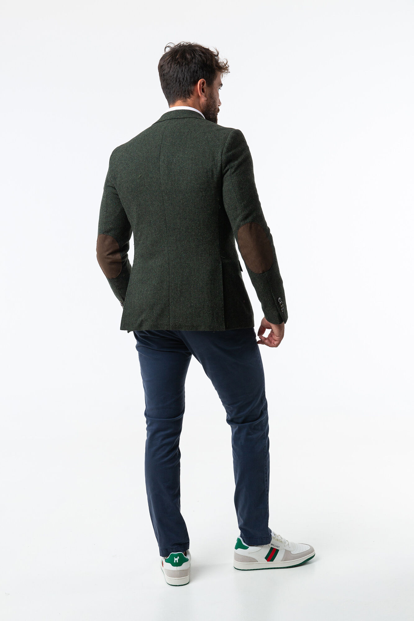 Williot Jaqueta de l&atilde; espiga Verde