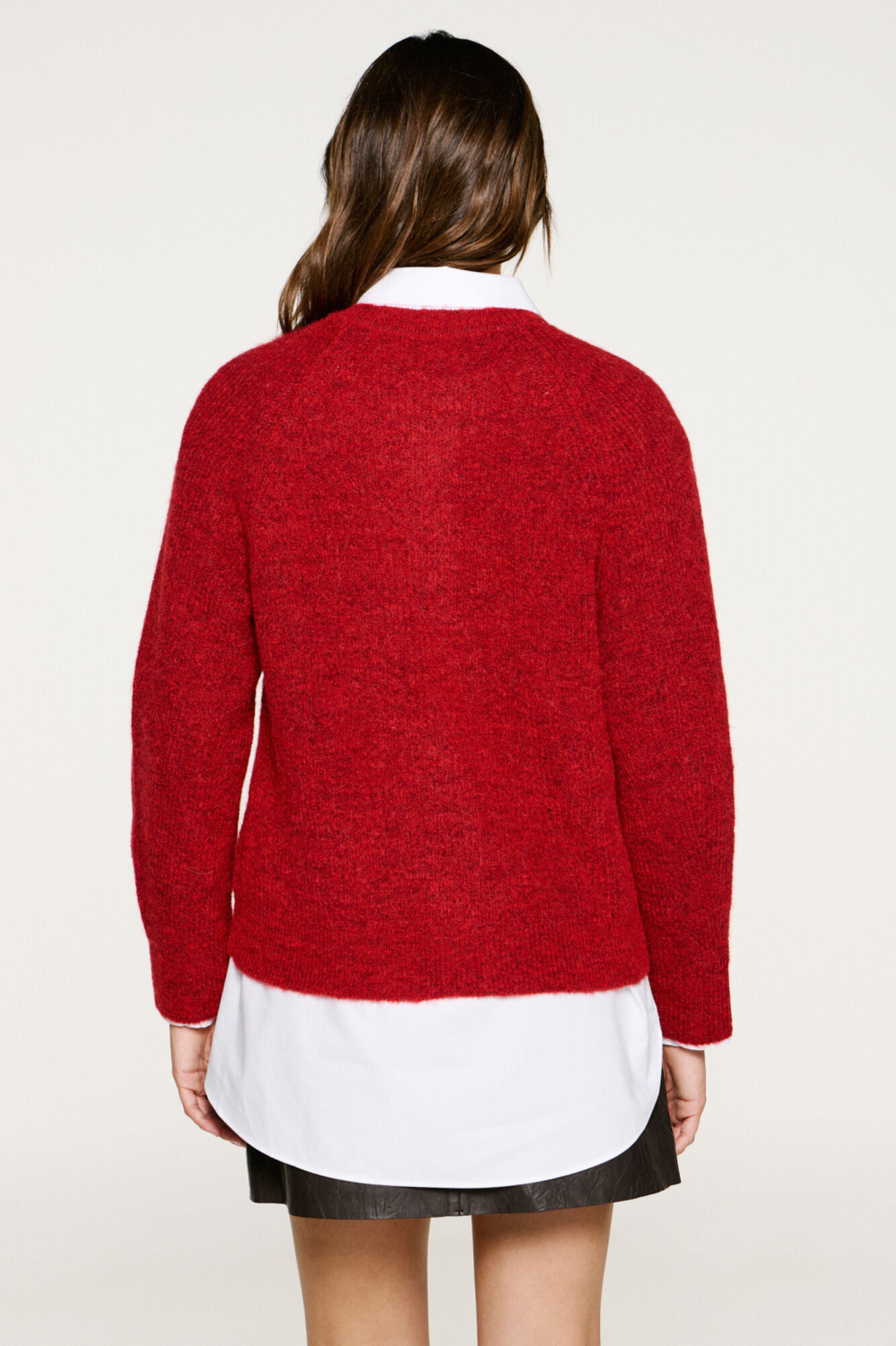 Selected Casaco de malha em l&atilde; e alpaca Vermelho