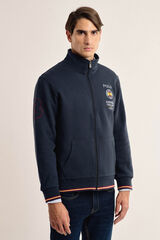 Valecuatro Fecho-&eacute;clair com Sweatshirt Valecuatro azul marinho escudo da Espanha Azul