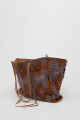 Cortefiel Ethnic shopper bag Multicolour