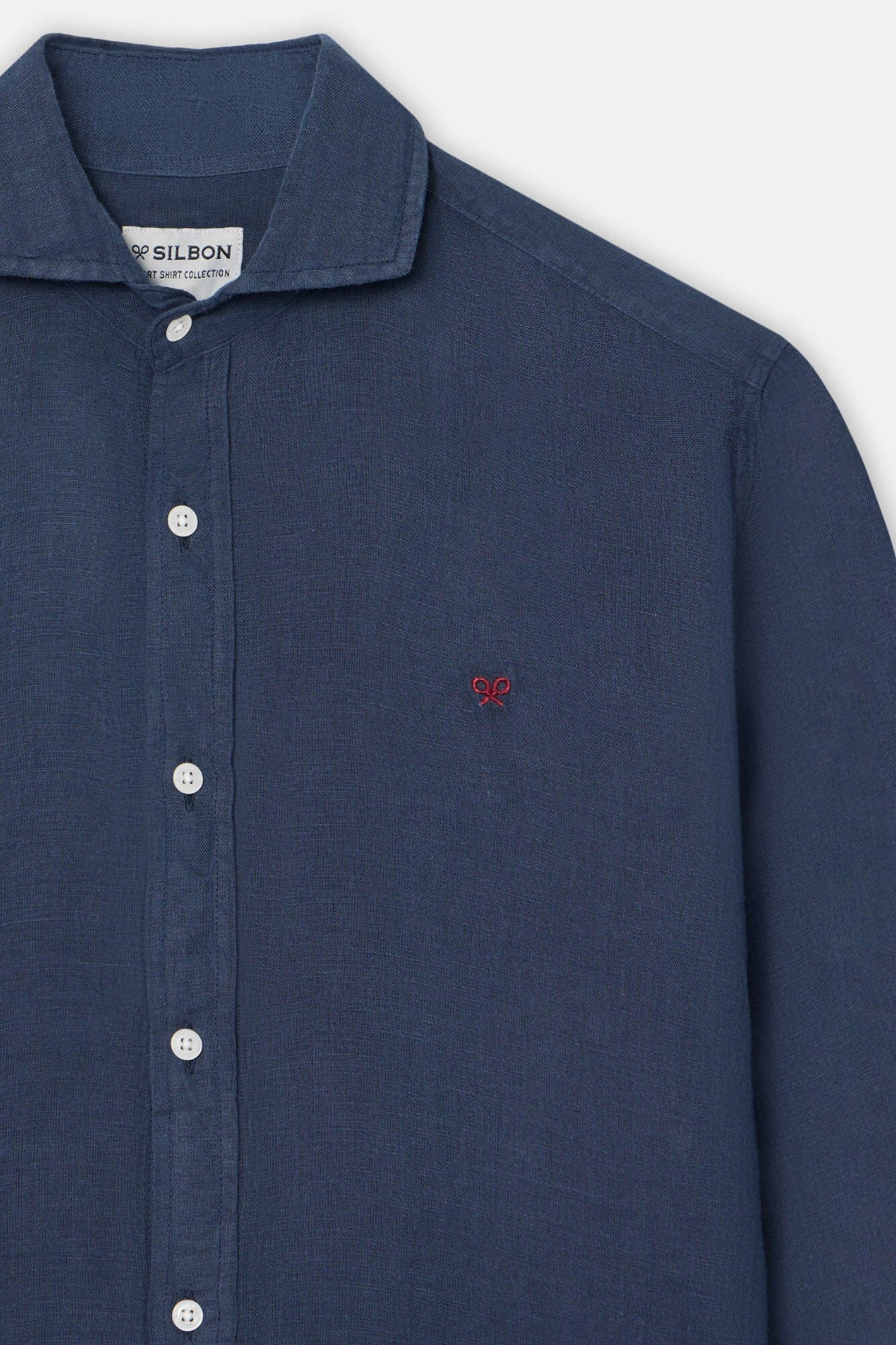 Silbon Lightweight sport shirt  Navy