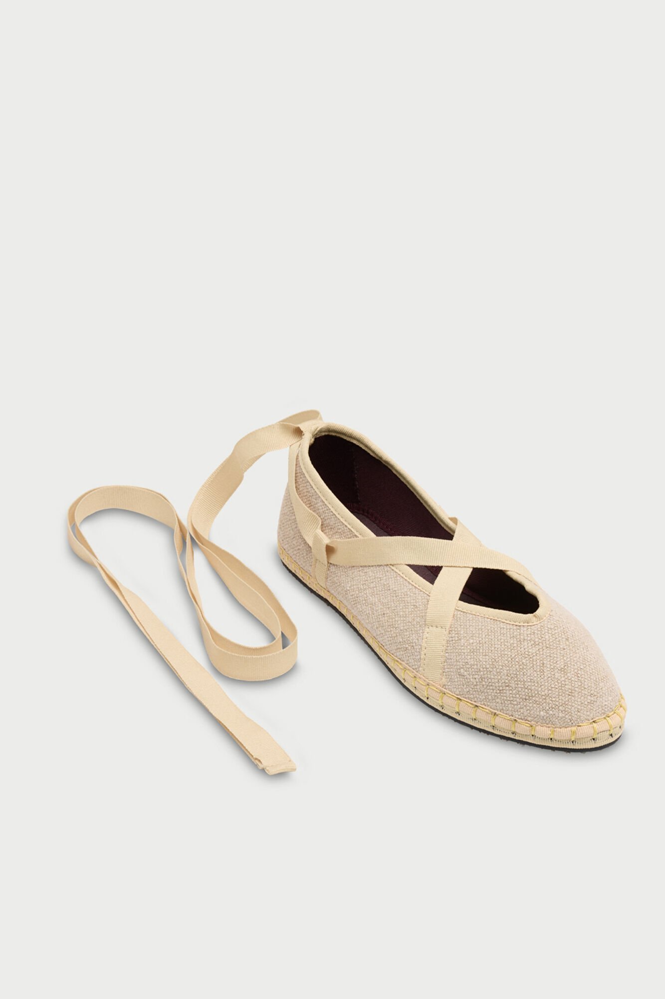 Flabelus Slipper de lino Beige