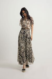 Silbon Blusa com estampado animal print