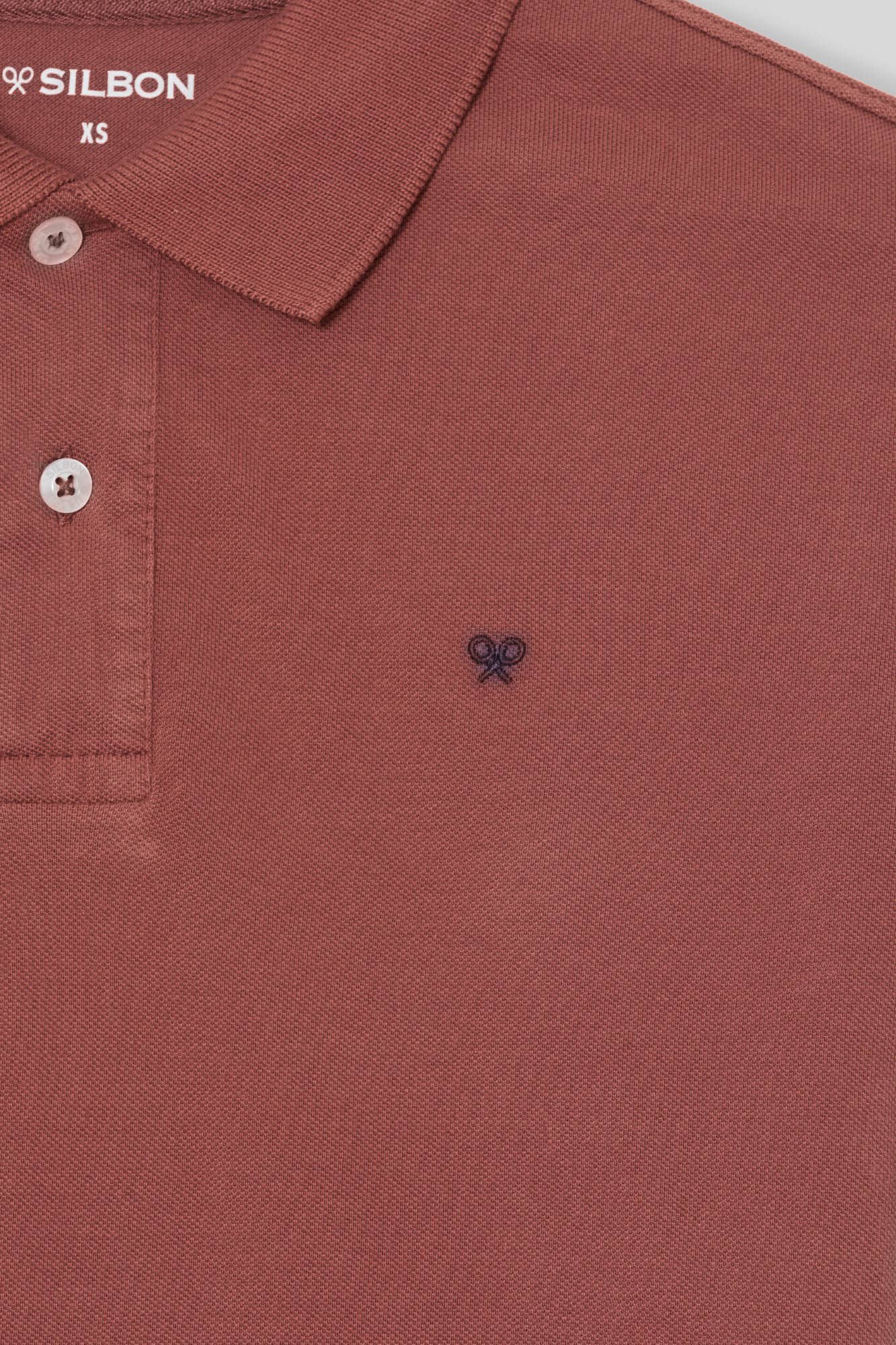 Silbon Polo trend burdeos Rojo