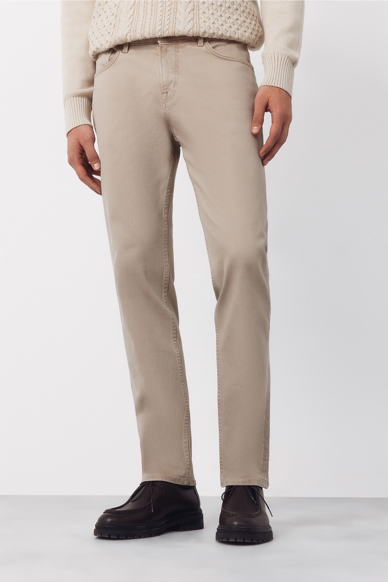 Cortefiel 5-pocket regular fit coloured trousers