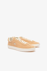 Cortefiel Men's Baseshot Tonal Leather Trainers Gold