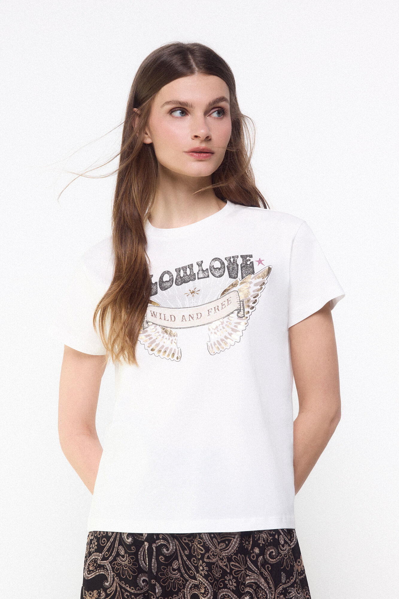 Slowlove Camiseta slowlove estampada