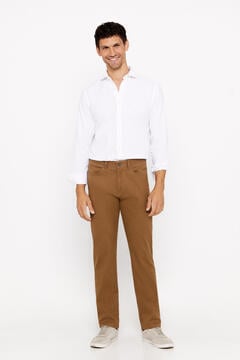 Cortefiel 5-pocket trousers, slim fit Brown