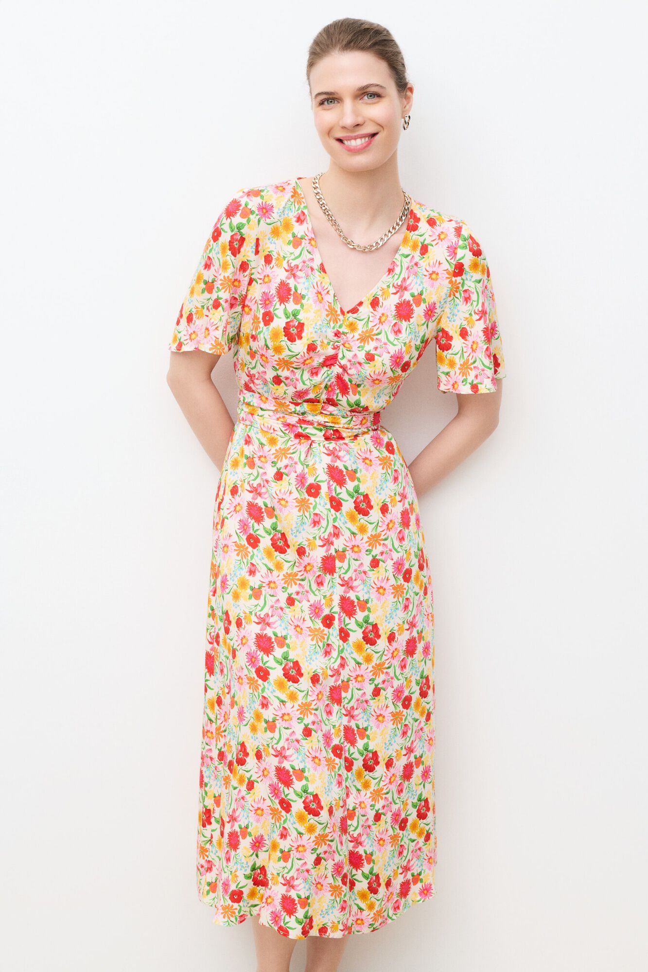 Caroll Vestido comprido Rleila Branco