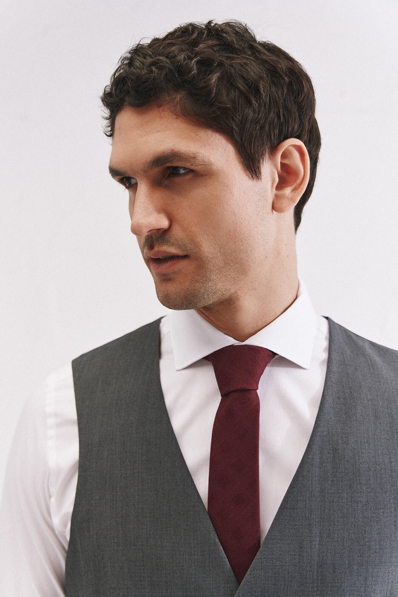 Cortefiel Structured vest series xxi Dark grey