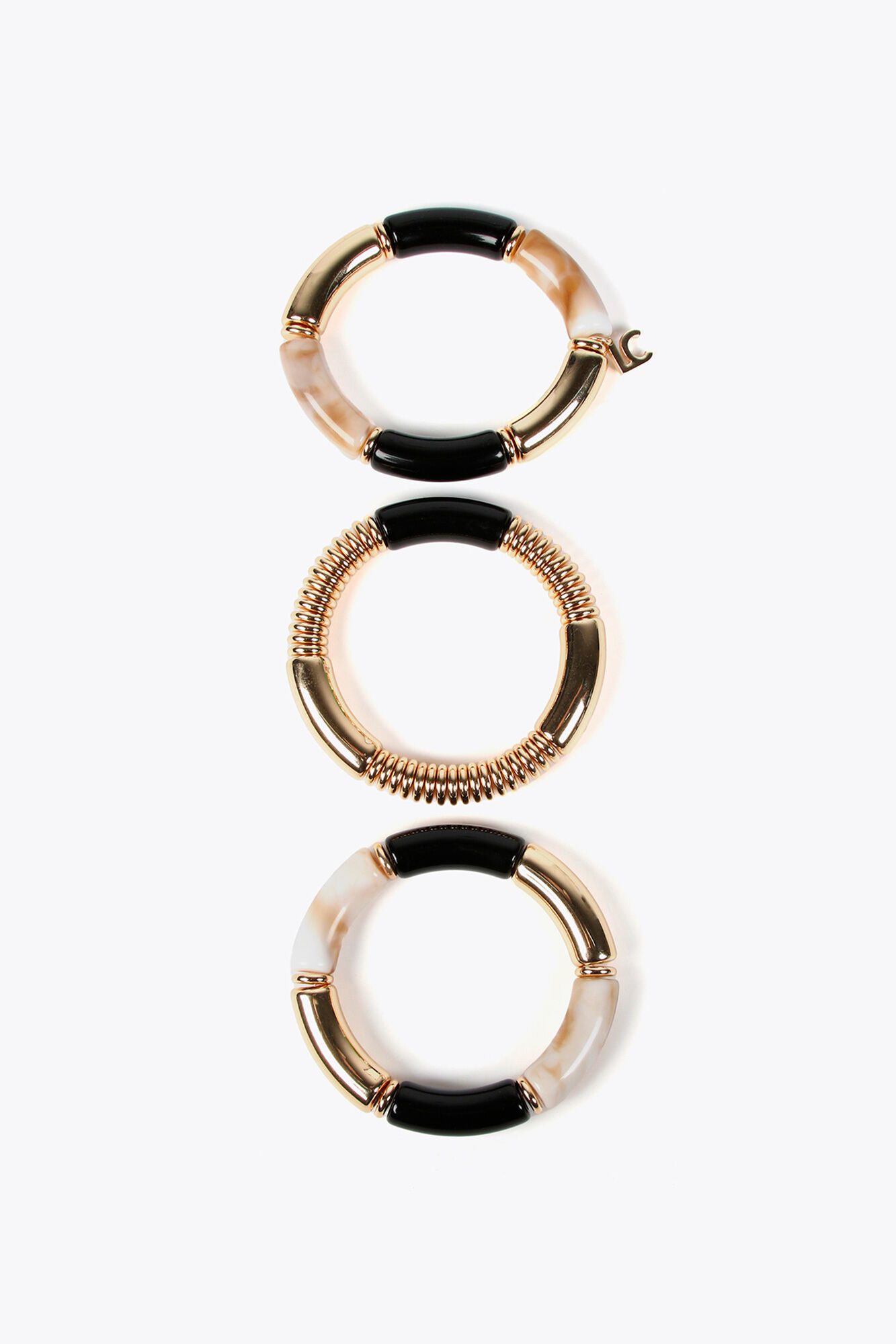 Lola Casademunt Pack pulseras con piezas acr&iacute;licas Multicolor