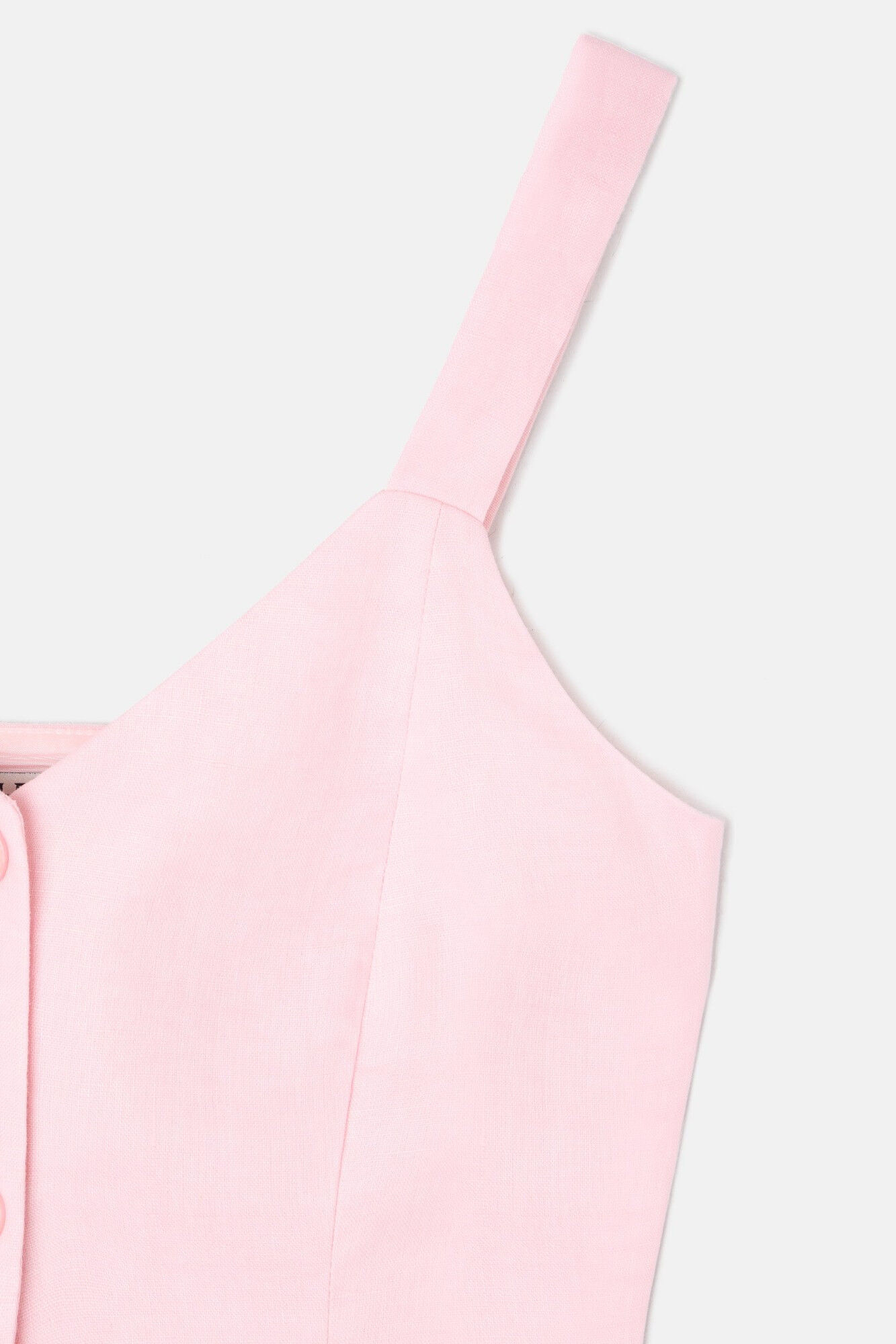 Silbon Colete de linho com bot&otilde;es Subiu